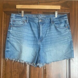 American Eagle Outfitters Light Wash Denim Cutoff Shorts
